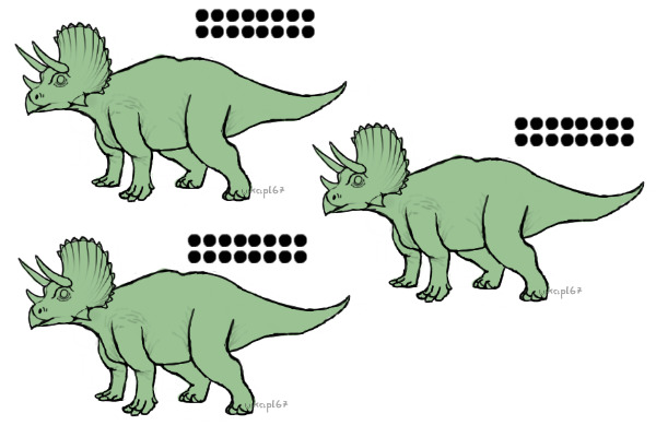 Another dino editable! WOOP WOOP! (Triceratops)