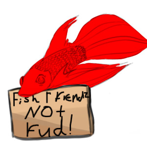 I  believe he meant "fish are friends, not food.