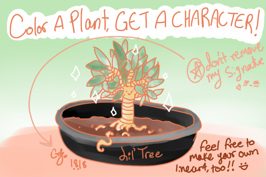 CHEAP PRICES! Color a Plant, Get a Character!!