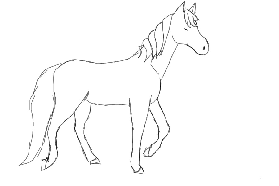 First Digital Drawn Horse!