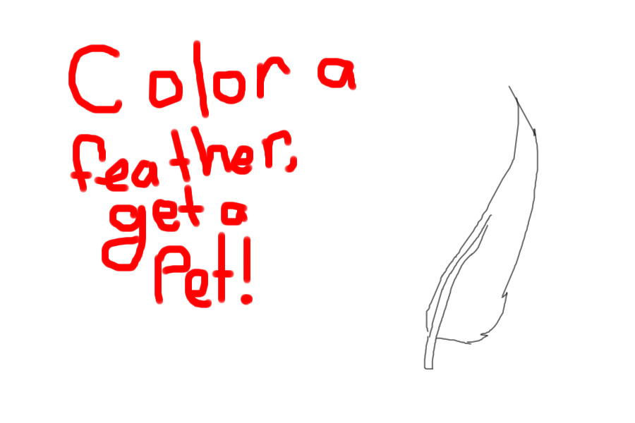 Color a feather, get a pet (CLOSED)