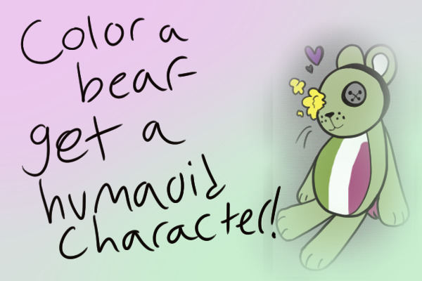 Colored in bear!