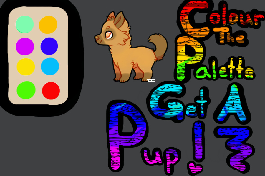 color a pallet get a free pup!