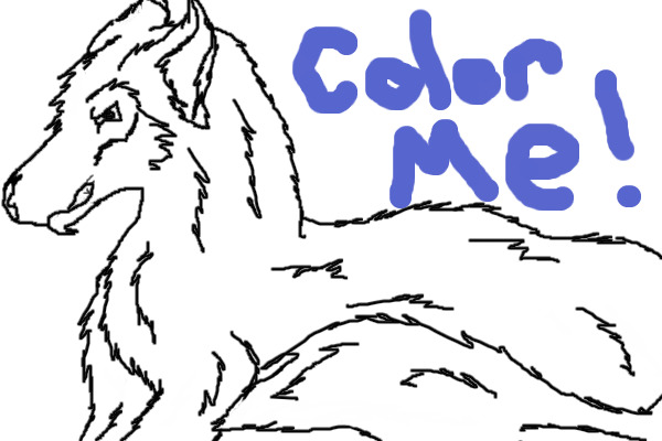 Color in my wolf!
