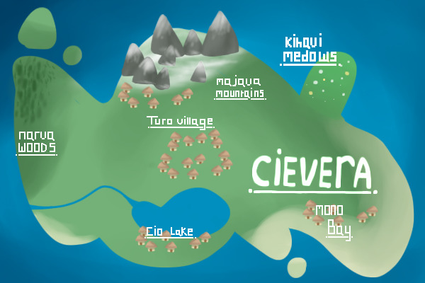The land of Cievera --  official map