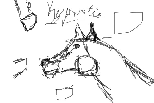 Hooves and horse head