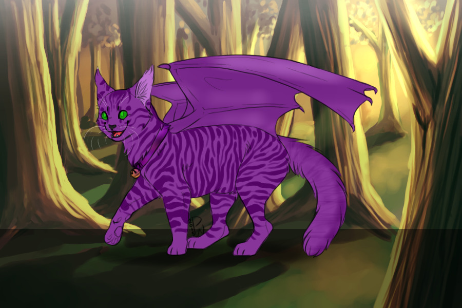 A purple Kitty