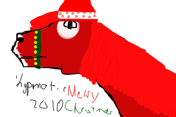 Merry Christmas horse