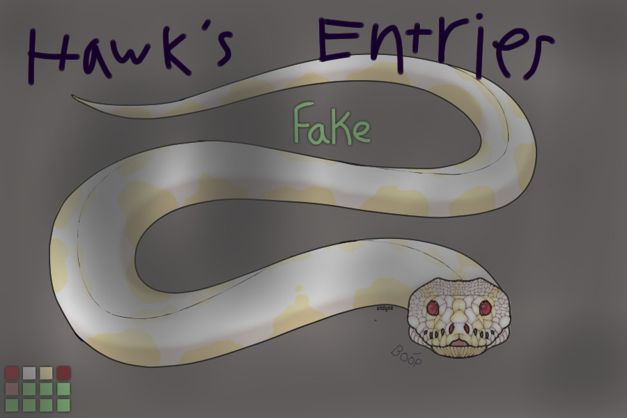Hawk's royal python entries