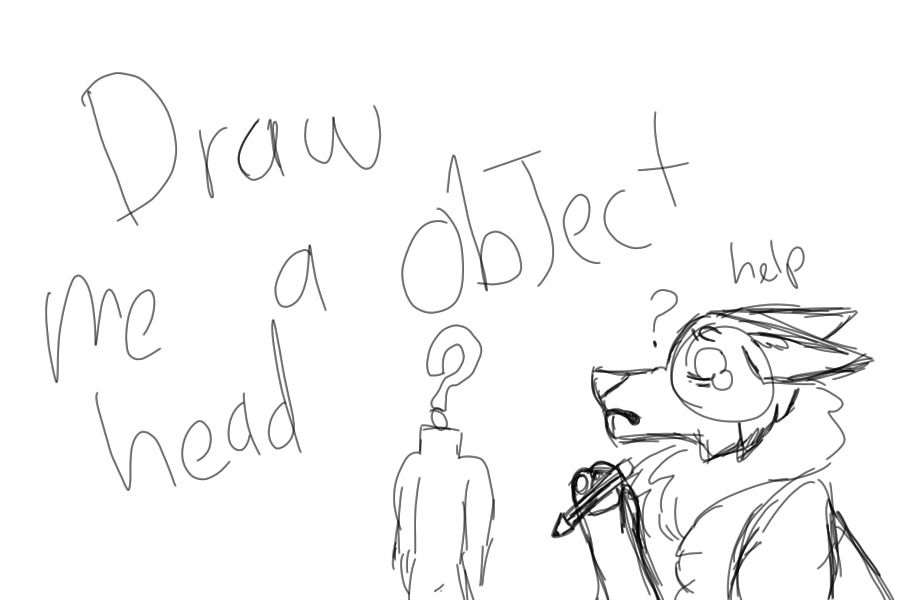 draw me an object head?