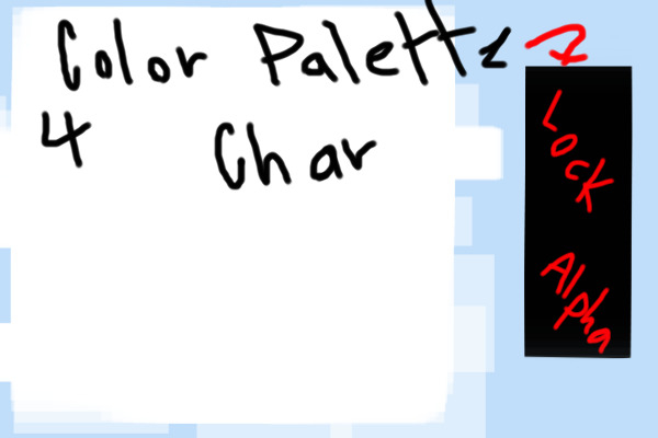 Palette for character