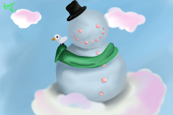 vamppuppy3's Snowman: Lilly!