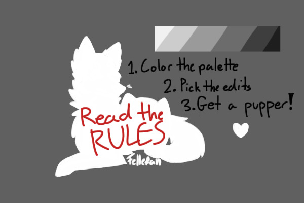 Color the palette - READ THE RULES - Get a pupper ~ [CLOSED]