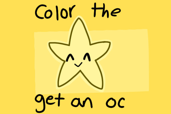 Color the star - get an oc {closed}