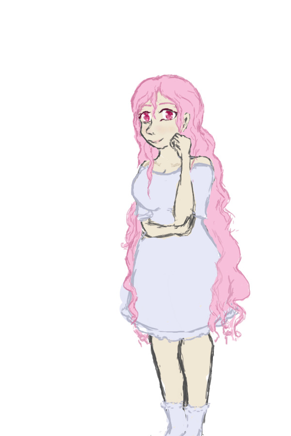 Pink Haired Girl WIP