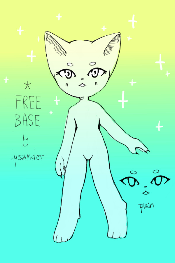✲ free anthro base! / editable