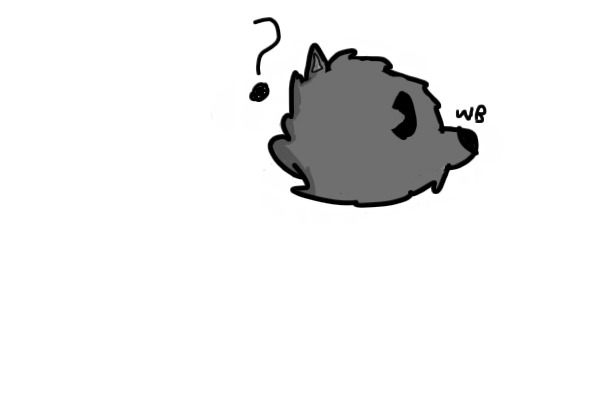 Confused Cartoon Wolf - Editable Version!