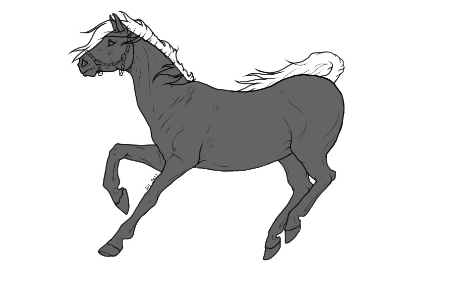 Horse Line art