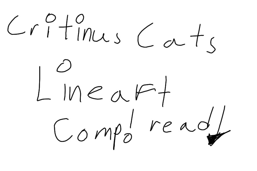 Critinus Cats Lineart Comp! [Read Desc]