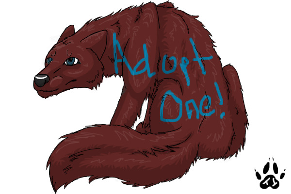 Adopt a wolf/dog! Mods please move to adoptable oekaki! <3