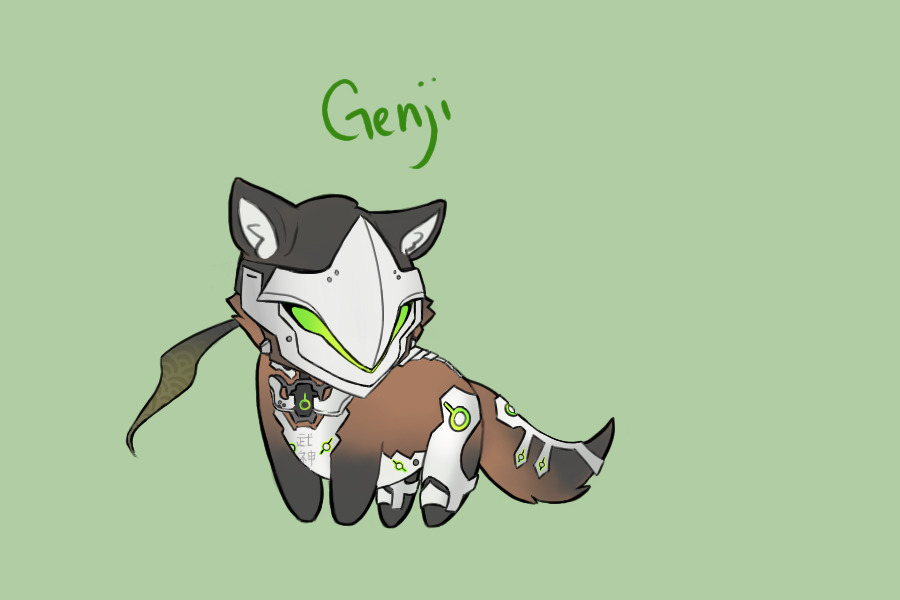 #8 OW Genji Fox