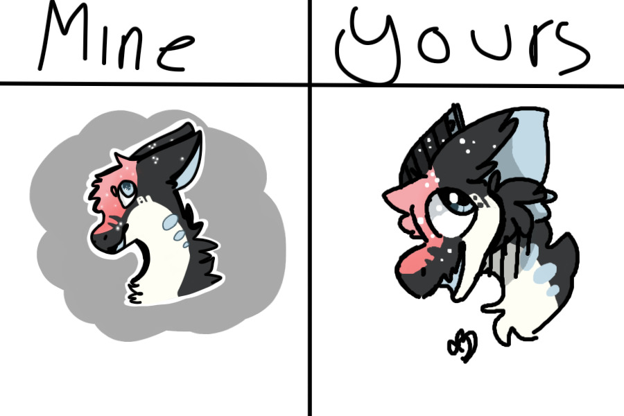 mine vs yours ! :D