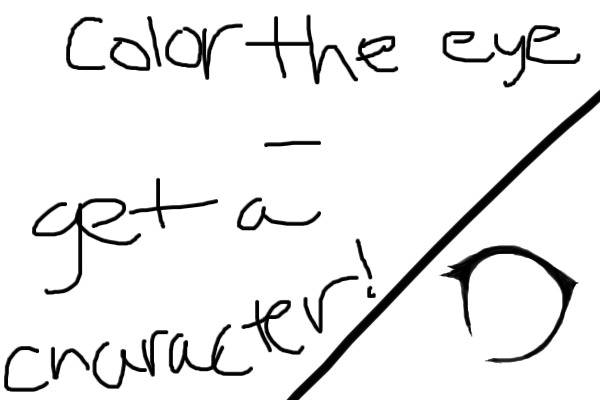 Color the eye - Get a character!