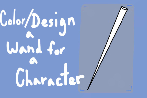 Color/Design a Wand for a Character!