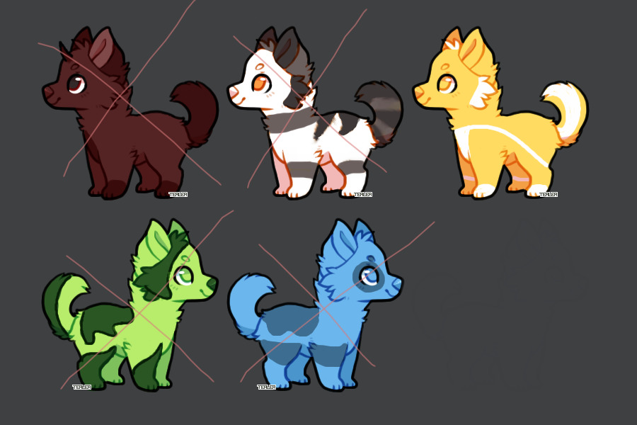 Pup Batch #1 (finished, unwanted moved to pound)