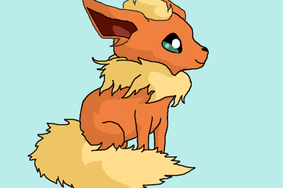 Drawing of Flareon