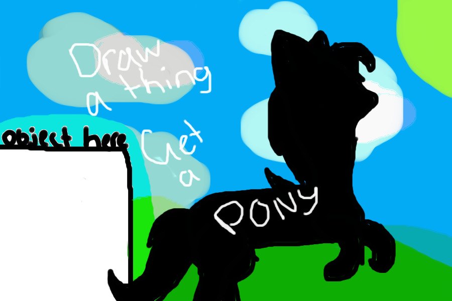 Draw an object, get a pony!