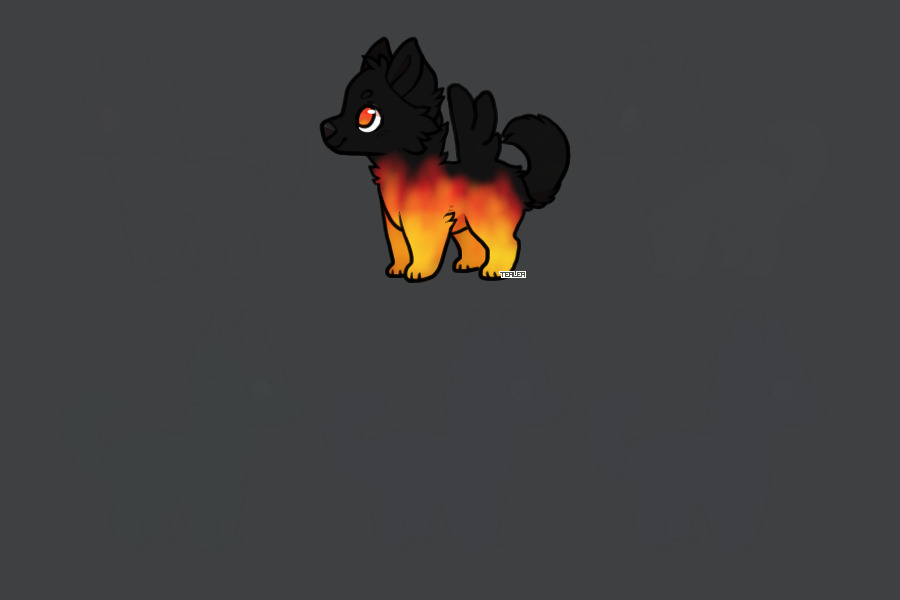 Girl On Fire [Pup I adopted, was custom made by Storm_33]