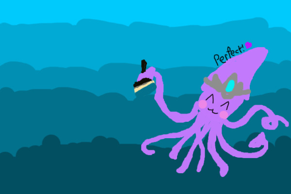 Squid..Painted the Sea?