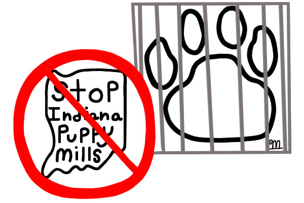 Puppy Mill Logo: Thicker Bars