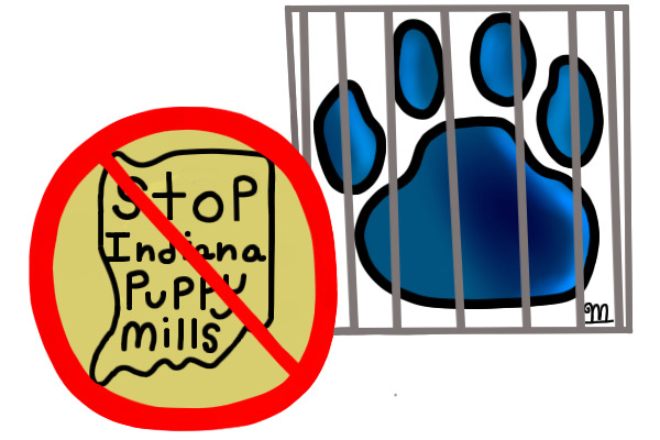 Puppy Mill Logo: Brown Sign