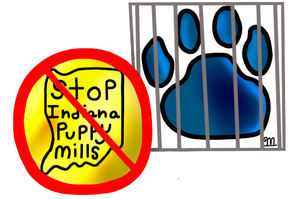 Puppy Mill Logo: Shiny Sign