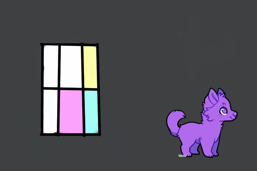 color the square get a dog