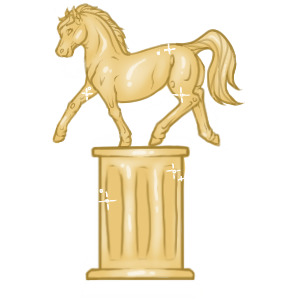 Golden Statue Icon
