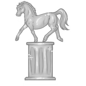 Silver Statue Icon