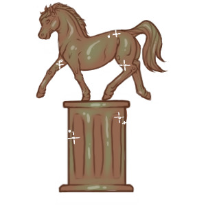 Bronze Statue Icon