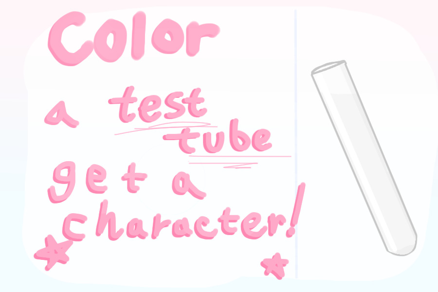 color a test tube, get a character!