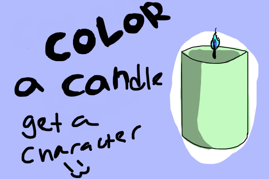Color a candle get a character