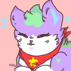 Coloured In A Cute Cat :3