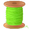 bright green thread