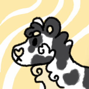 stressed cow - dog version