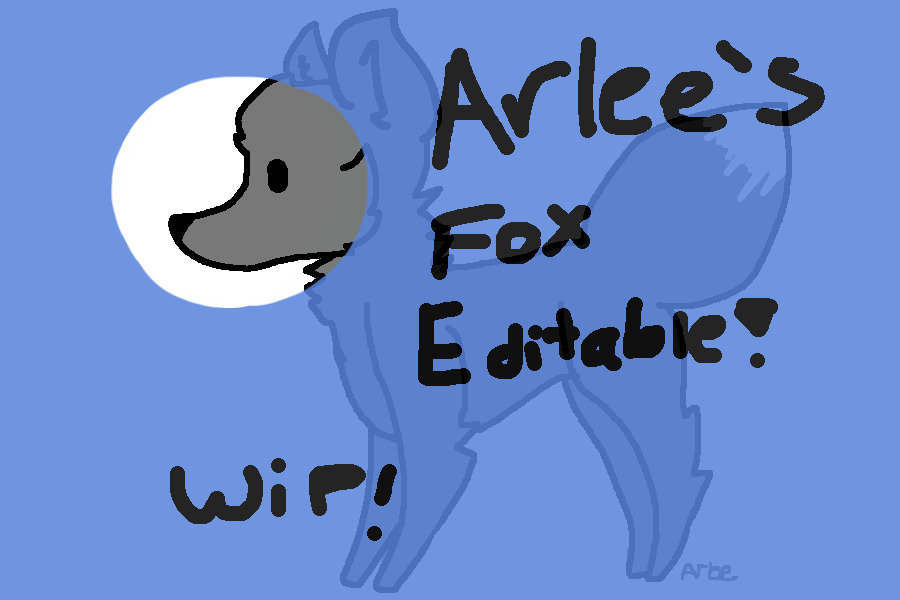 Arlee's Fox Editable!