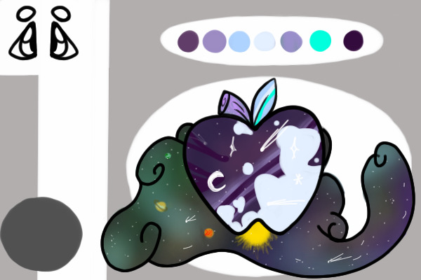 Space/striped apple!