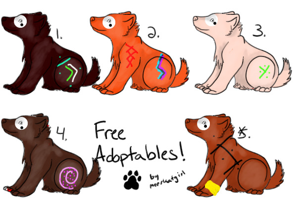 Free little puppy adoptables!