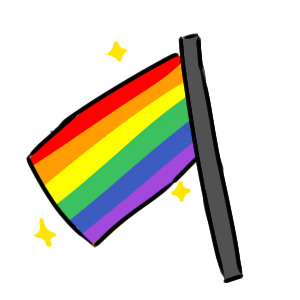 Pride flag editable