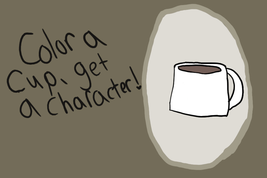 Color a cup, get a character!!
